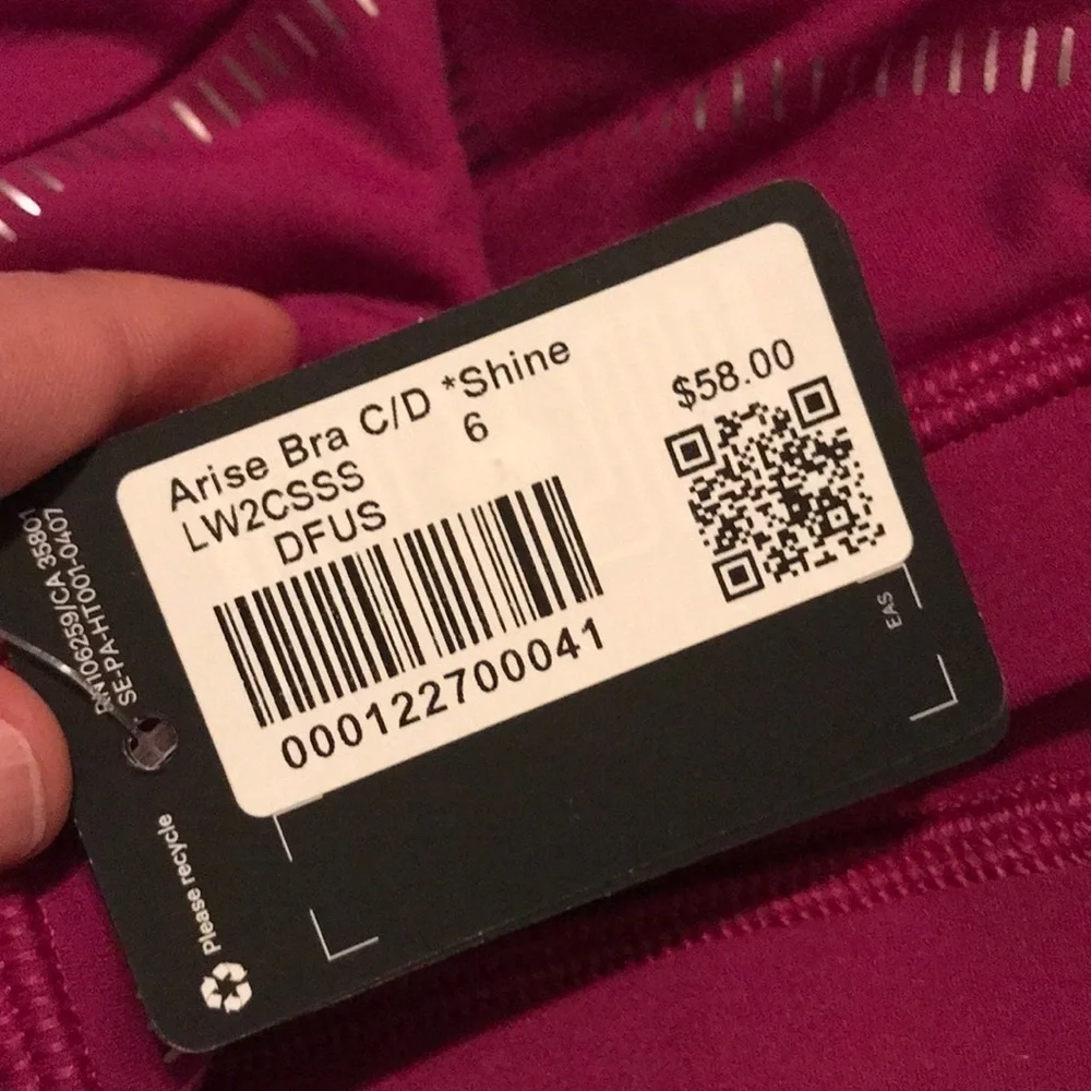 NWT Lululemon Arise Bra